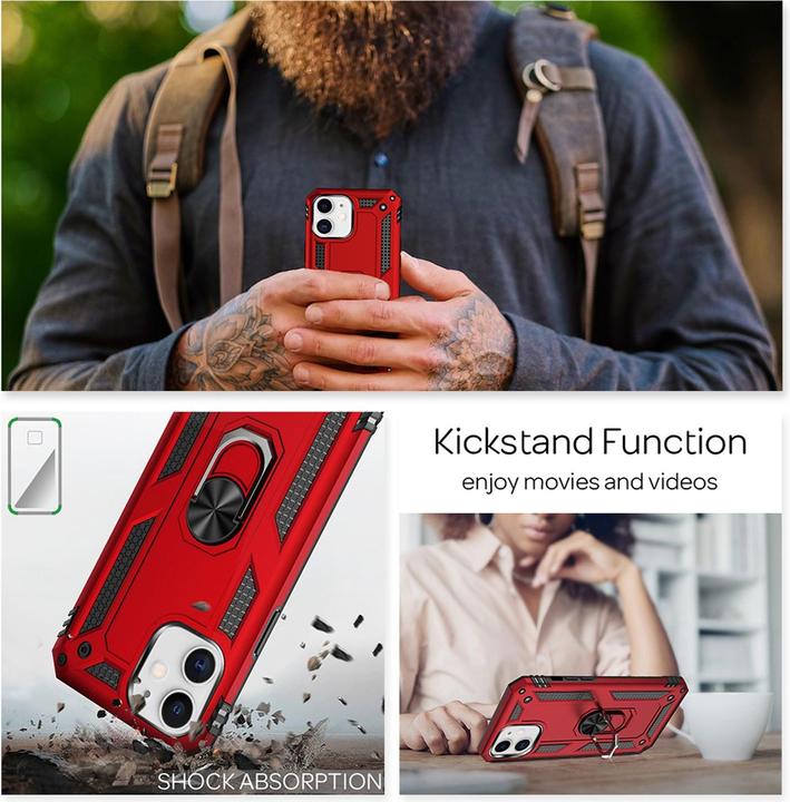 Produktbild Nalia Ring Handyhülle (Apple iPhone 12 Pro, Apple iPhone 12)