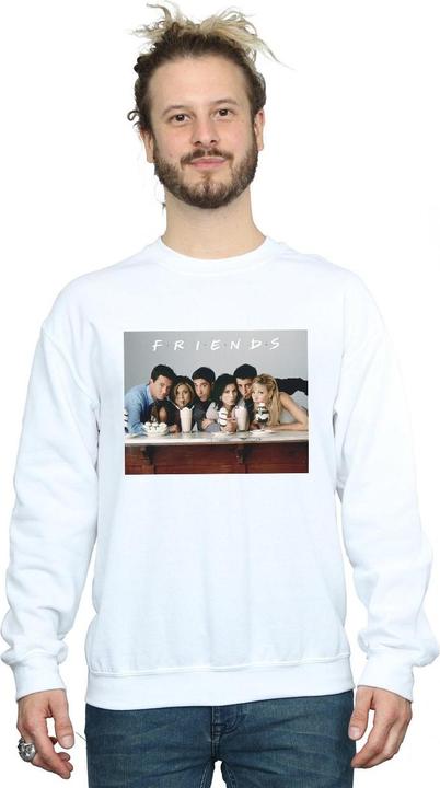 Actual product image Friends Mens Group Photo Milkshakes Sweatshirt (L)