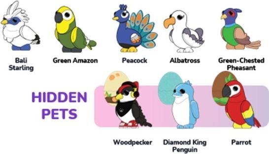 Produktbild Adopt Me 6 Figure Pack - Feathered Friends