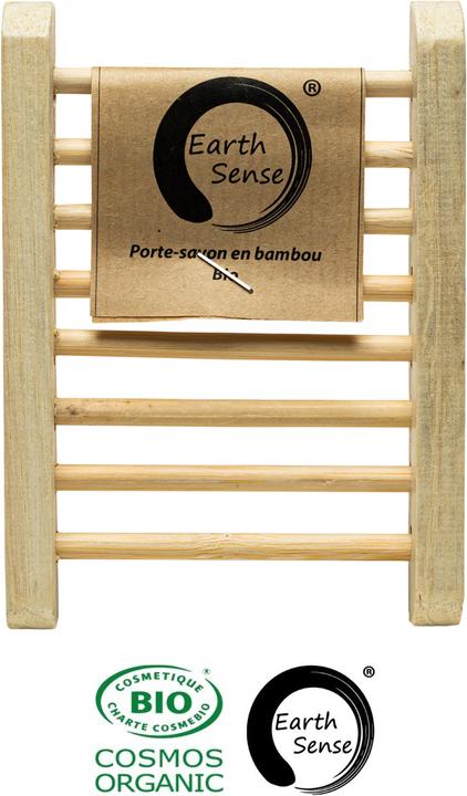 Image du produit Natura Punto Porte-savon en bambou, avec entretoises pratiques, fait main