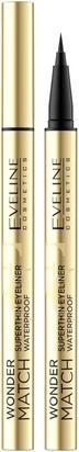 Eveline Wonder Match Superthin Waterproof Eyeliner Pencil Schwarz (Black)