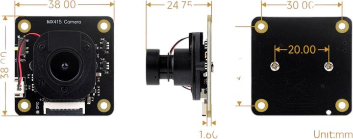 Image du produit Luckfox Module de caméra IMX415 8MP avec IR-CUT