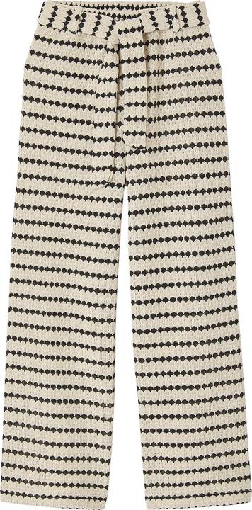 Produktbild Jonen Weite Mädchen Hose aus Fantasiestrick mit Gürtel (146)