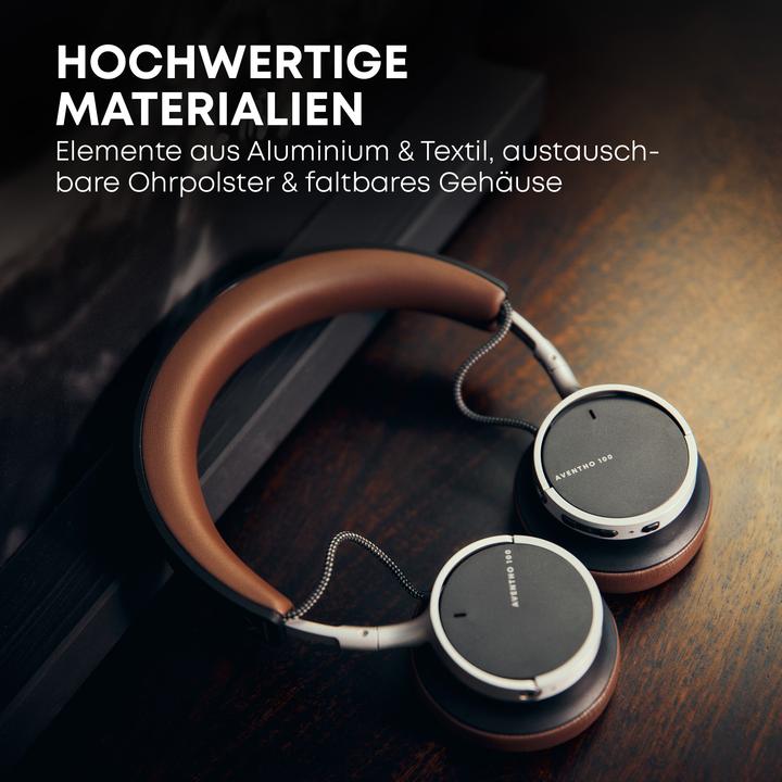 Produktbild Beyerdynamic True Wireless Ohrhörer Bluetooth On-Ear-Kopfhörer "AVENTHO 100", Creme (ANC, 60 h, Kabellos)