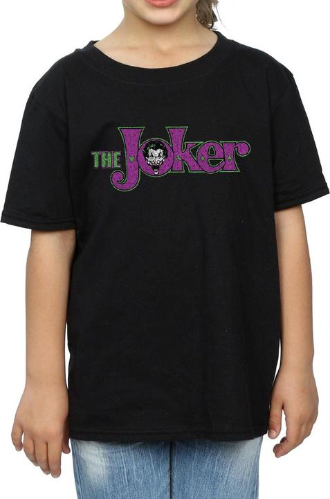 Actual product image Girls The Joker Crackle Logo Cotton T-Shirt (152, 158)