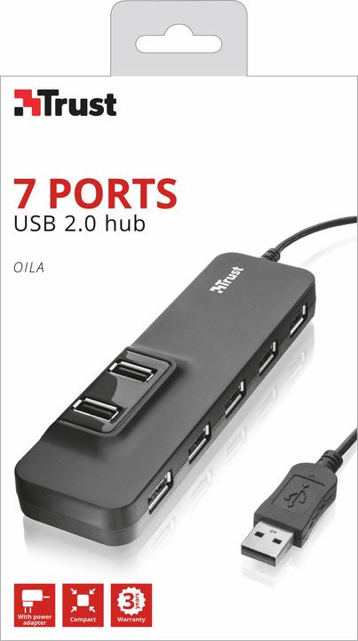 Produktbild Trust Oila (USB-A, 7 Ports)