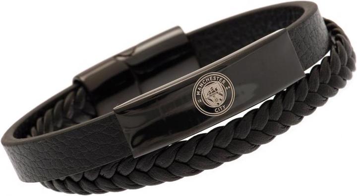 Actual product image Manchester City FC Bracelet leather (0.10 cm, 100% synthetic material)