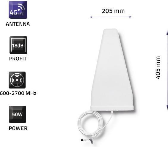Produktbild Qoltec 57021 4G LTE-Antenne 18 dBi (4G)
