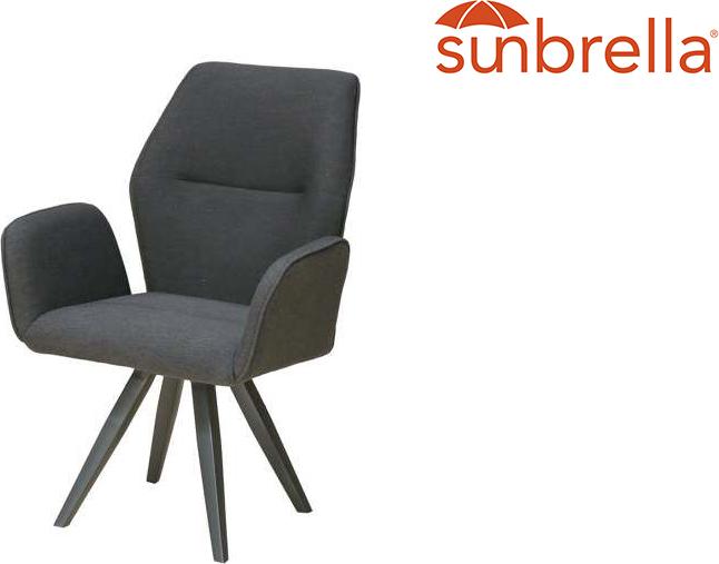 Outdoor Living Walton Dining Armchair Aluminium/Sunbrella
