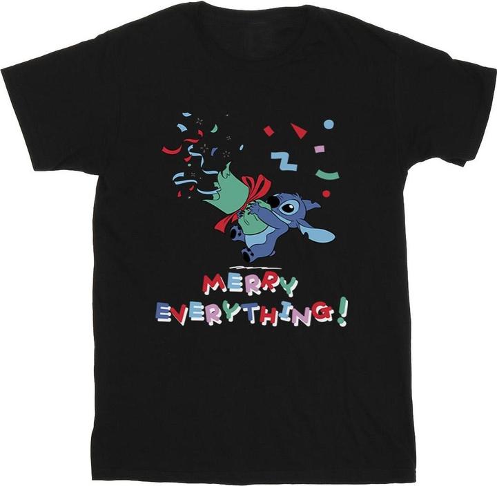 Disney Lilo And Stitch Stitch Merry Everything TShirt (M)