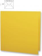 Image du produit Rayher Carte carrée, double, uni, FSC Mix Credit, soleil