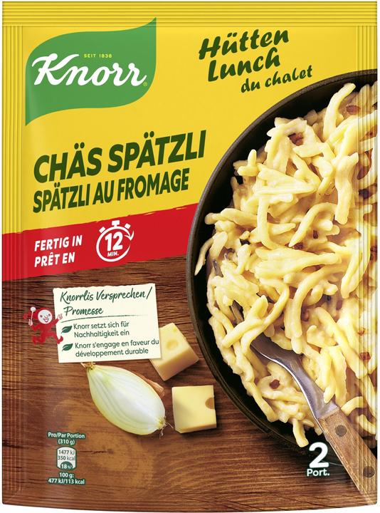 Immagine prodotto Knorr Hütten Pranzo dello chalet Chäs Spätzli (180 g)