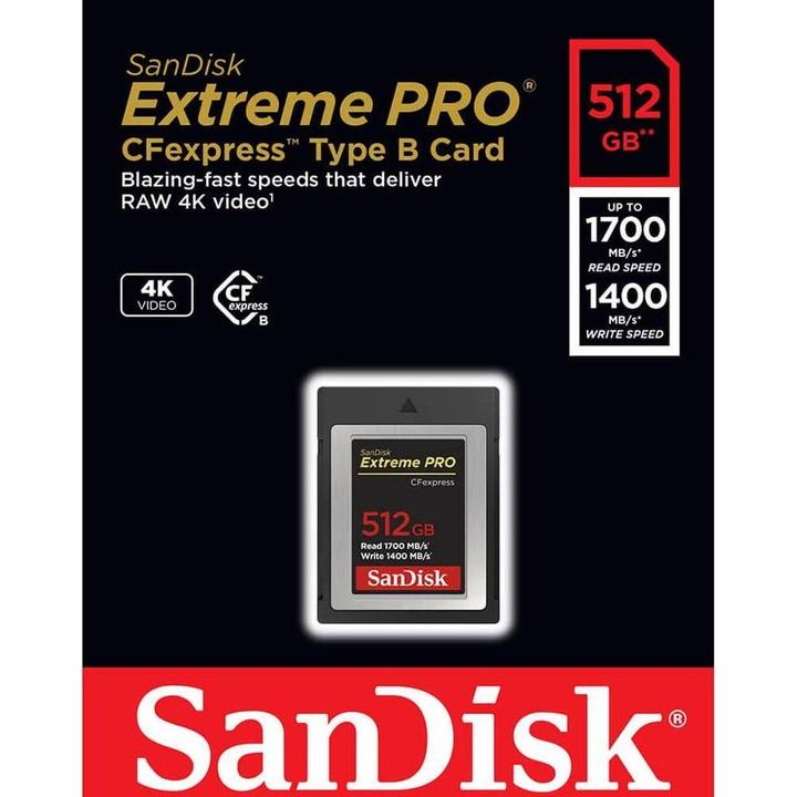 Produktbild SanDisk Extreme Pro (512 GB, CFexpress Typ B)