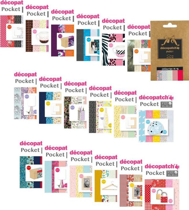 Produktbild Décopatch Decopatch-Papier Nr. 3, 5 Blatt (20 g/m², 5 x)