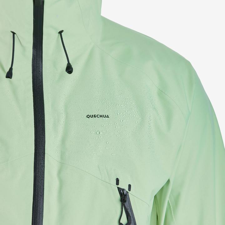 Image du produit Quechua Veste de randonnée homme imperméable légère - MH500 vert clair (44)