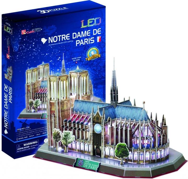 Produktbild Cubicfun 3D Puzzle Notre Dame (Licht) (149 Teile)