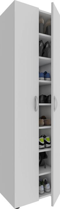 Produktbild VCM XXL Holz Grosser Schuhschrank Schuhkommode Schuhregal Stiefel Gross Ulas 8 Fächer (49 x 30 x 173 cm)