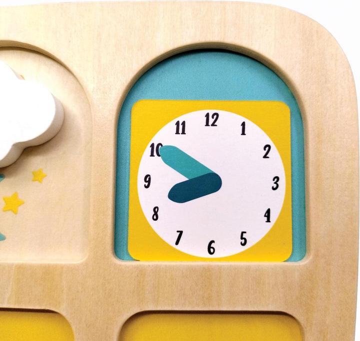 Actual product image Svoora Montessori wooden learning clock