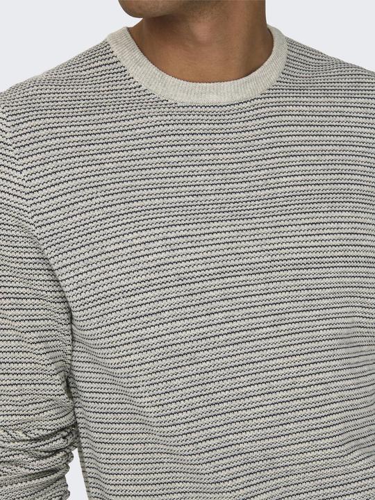 Produktbild Only & Sons Onsniguel Reg 12 Stripe Crew Knit (XXL)