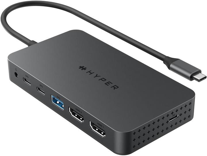 Hyper Drive Universal USB-C 7-in1 Dual HDMI Mobile Dock (USB-C, 7 Ports)