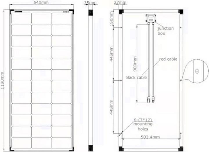 Produktbild Enjoy solar Solarmodul (100 W, 8.80 kg)