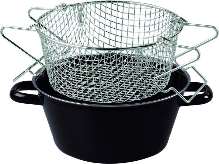 Riess Poêle à frites avec insert (20 cm, Poêle à frire, Acier inoxydable)