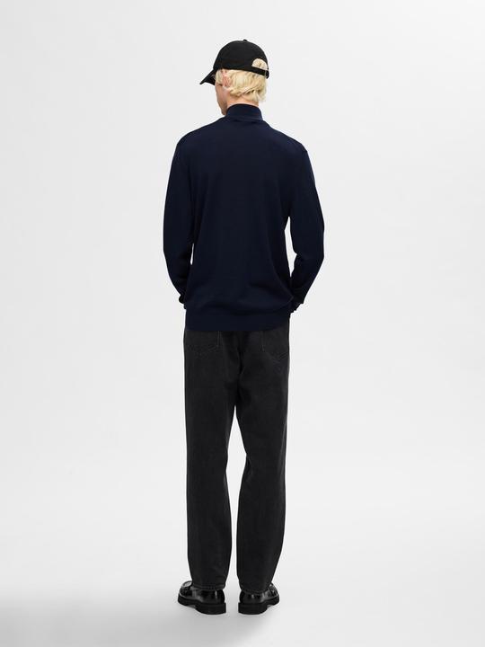 Actual product image Selected Homme Slhtray Ls Knit Merino Half Zip Noos (XXL)