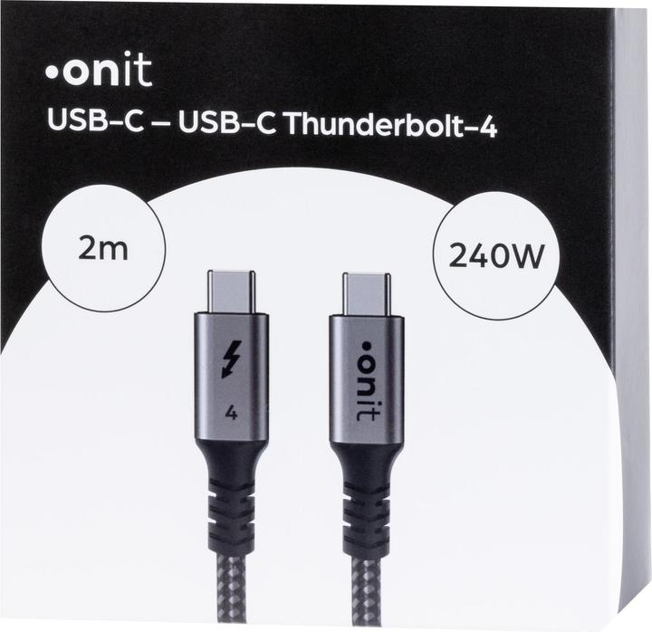 Actual product image Onit USB C – USB C (2.20 m, USB 4.0)
