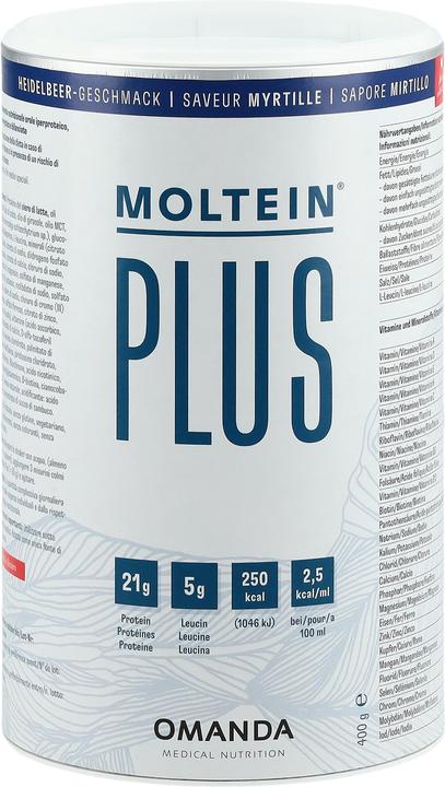 Image du produit Moltein Plus 2.5 Myrtille (400g) (1 pièce(s), Poudre, 400 g)