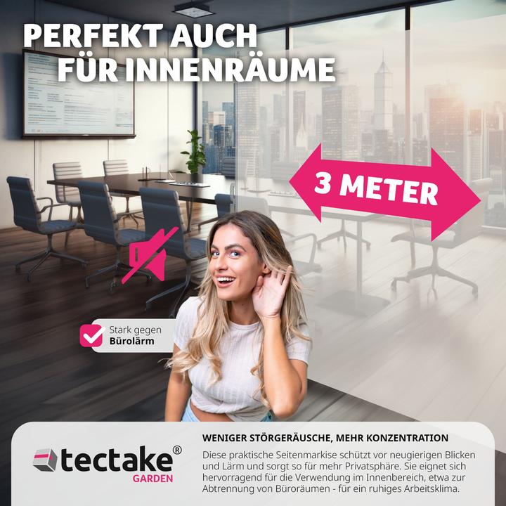 Immagine prodotto tectake Tenda laterale (3 m)