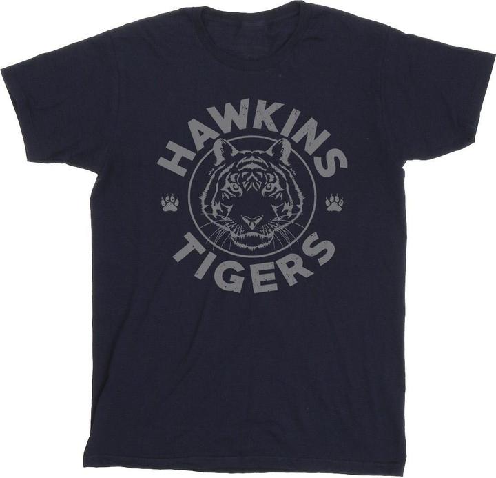 Produktbild Netflix Stranger Things Hawkins Grey Tiger TShirt (S)