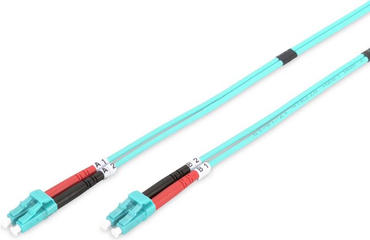 Actual product image Digitus Fiber optic patch cable LC to LC multimode 50/125 m duplex length 7m class OM3 (UTP, CAT6, 7 m)