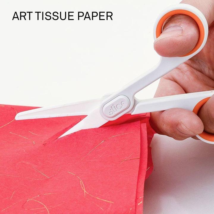 Actual product image Slice 10544 Universal scissors left-handed, right-handed 141 mm White, orange (14.10 cm)