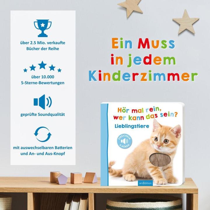 Produktbild Hör mal rein, wer kann das sein? Lieblingstiere (Deutsch)