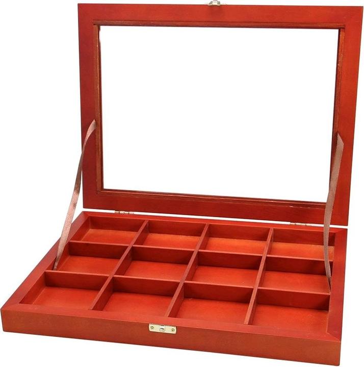 Actual product image Safe Wooden display cabinet with 12 compartments.5337