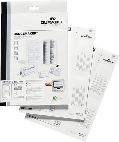 Actual product image Durable Replacement labels