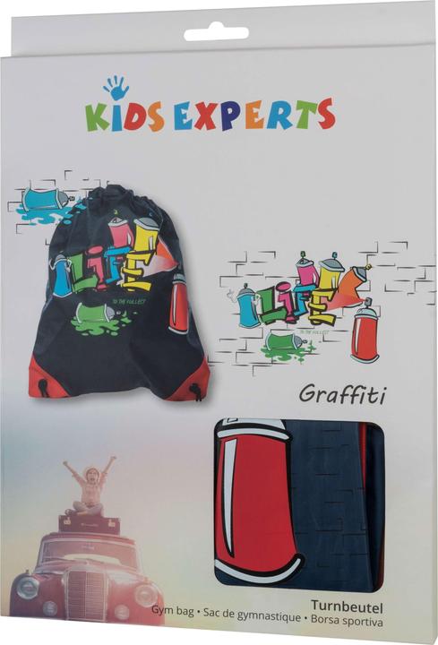 Actual product image KidsExperts Gym bag Graffiti blue