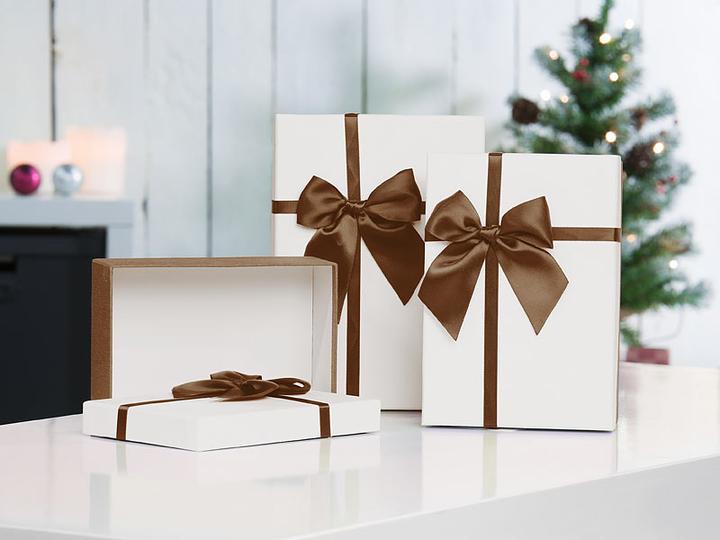 Image du produit Your Design Lot de 6 boîtes cadeaux élégantes avec ruban (Coffret cadeau, 6 x)