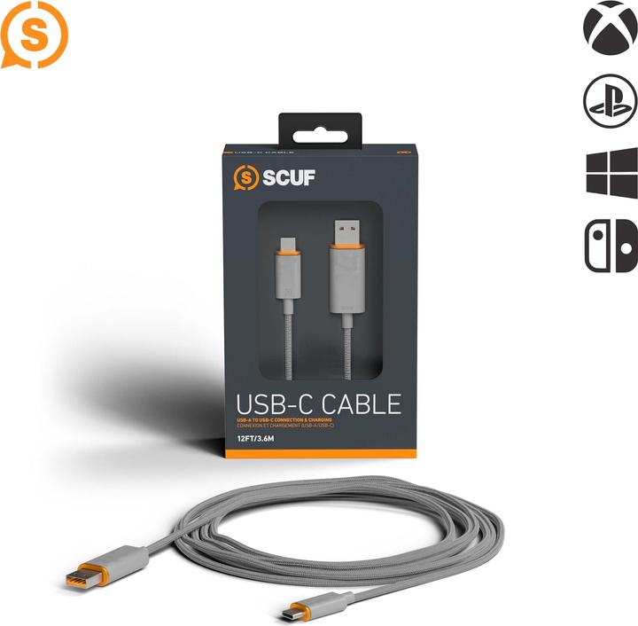 Produktbild Scuf USB-C-Kabel 2m (Xbox Series X, Xbox Series S, Xbox One X, Xbox One S, PS5)