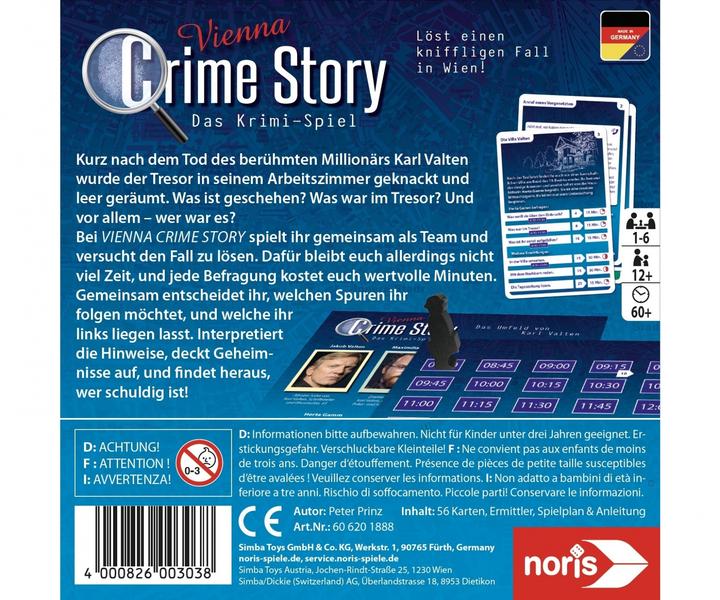 Immagine prodotto Noris Gioco per intenditori Storia di un crimine - Vienna (Tedesco)