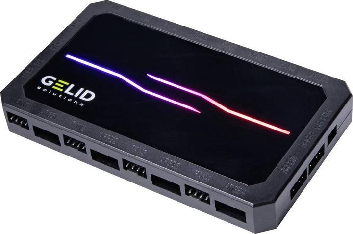 Produktbild Gelid RF-RGB-MP-02 Amber 8 PRO Bundle PC Lüftersteuerung (B x H x T) 130 x 17 x (120 mm, 1 x)
