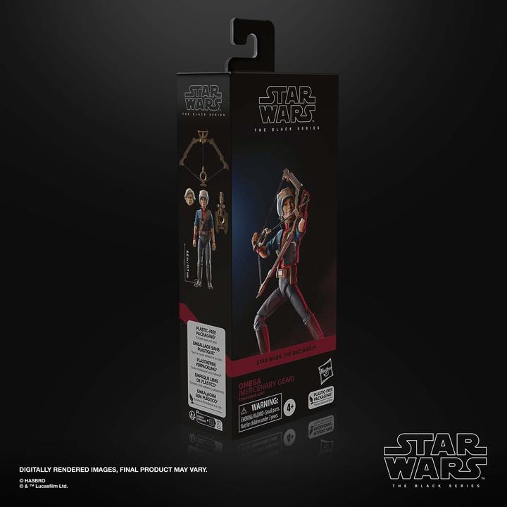 Produktbild Hasbro Star Wars: The Bad Batch Black Series figurine Omega (Mercenary Gear) 15 cm