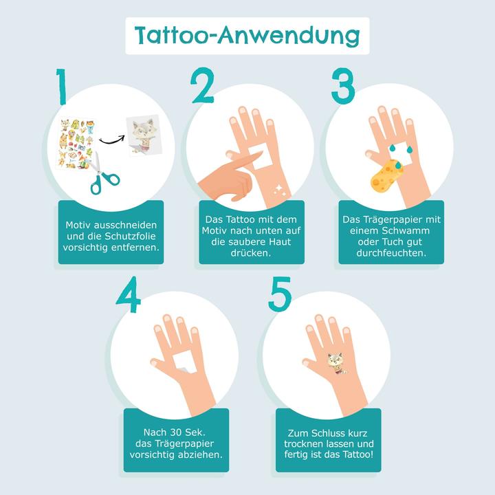 Produktbild Papierdrachen Kindertattoos