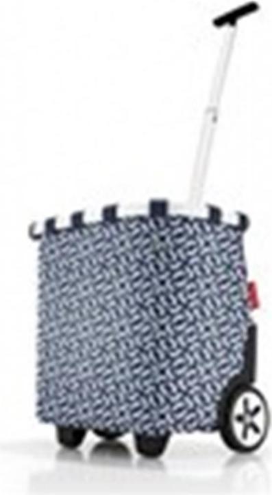 Image du produit reisenthel Chariot à provisions Carrycruiser Signature bleu marine/blanc
