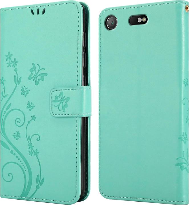 Actual product image Cadorabo Flower Book Case for Sony Xperia XZ1 COMPACT (Sony Xperia XZ1 Compact)