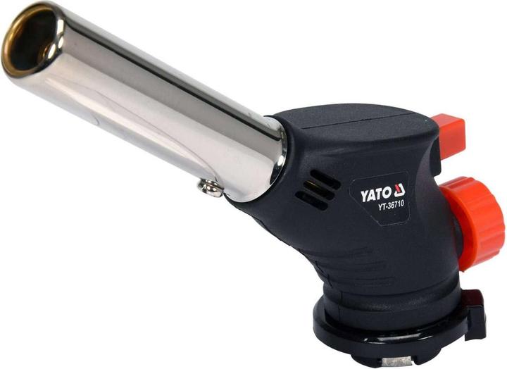 Actual product image Yato Professional gas soldering torch with piezo ignition | EN417 connection | 1 kW | 1000°C | Bunsen
