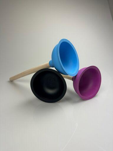 Actual product image De Beer Innovations Drain cleaner plunger and suction cup fluorescent pink (1 pcs.)