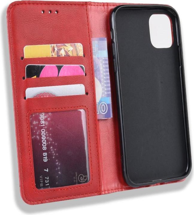 Immagine prodotto Cover-Discount iPhone 12 / 12 Pro - Stand Flip Case Cover rosso (Apple iPhone 12, Apple iPhone 12 Pro)