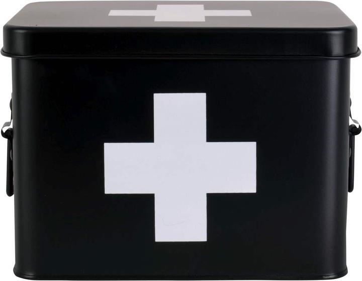 present time Armoire de premiers secours petite 21.5 x 16 cm, noir mat