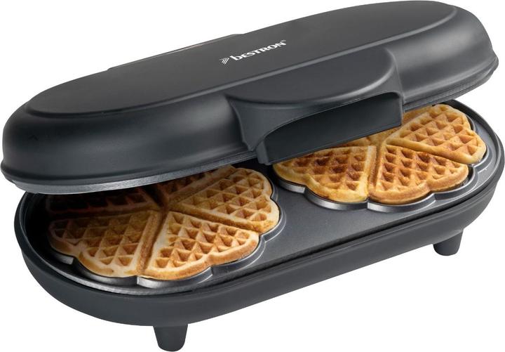 Image du produit Bestron Gaufrier double, noir